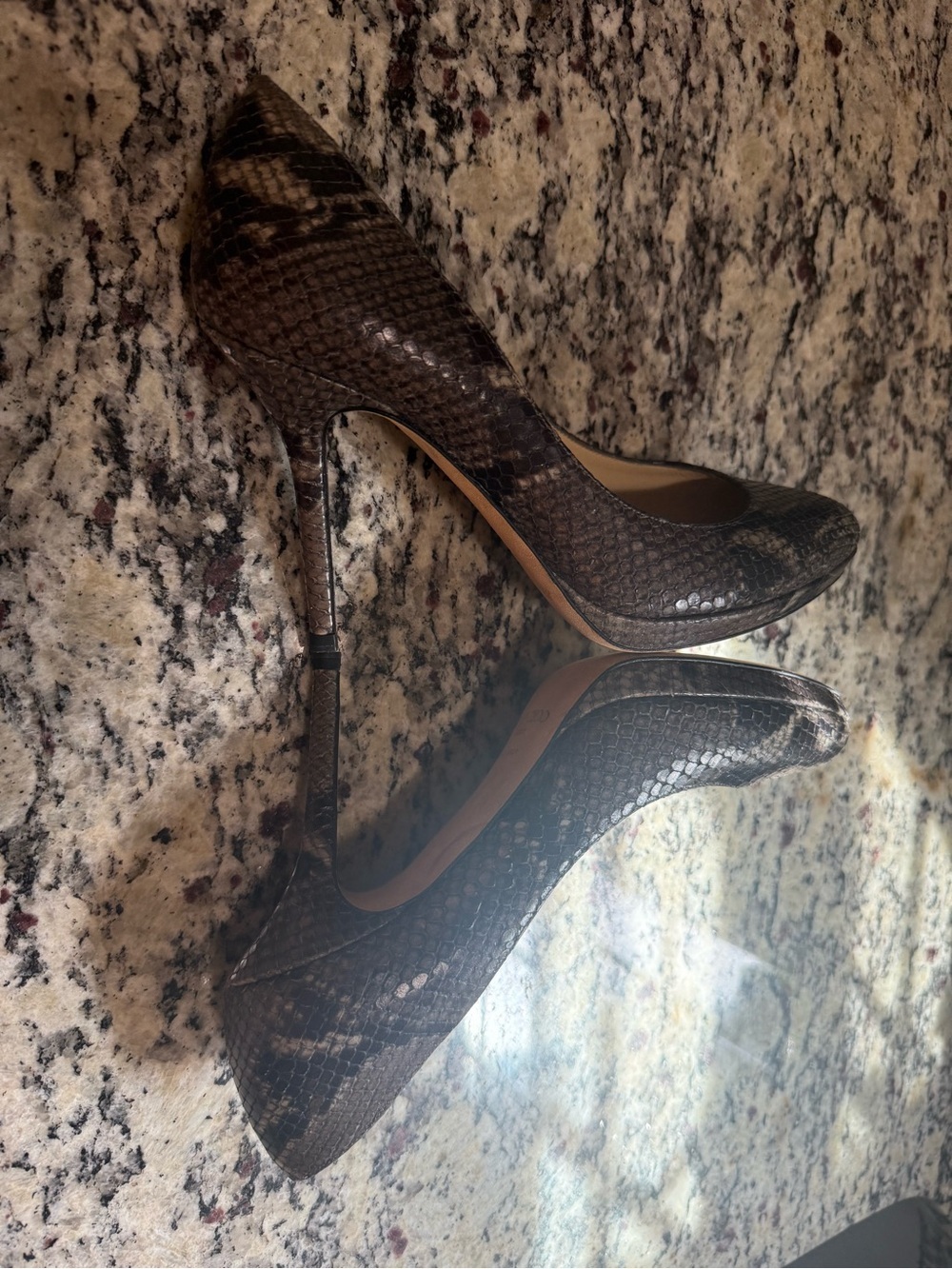Jimmy Choo Python Pumps 37.5 - Picture 5 of 7